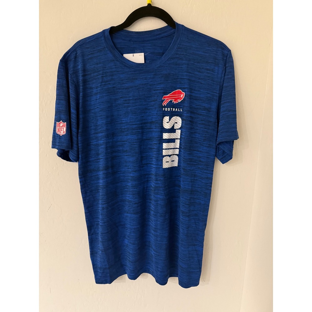 Men's Nike Buffalo Bills Blue Dri-FIT Space Dye Performance T-Shirt Size M- NWT